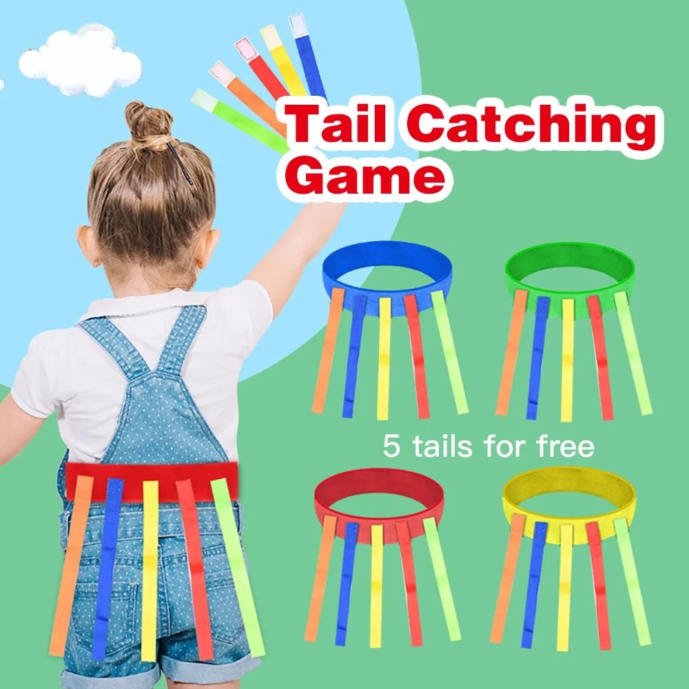Kindergarten Catching Tail Training Belt – Active Outdoor Teamwork Game for Kids