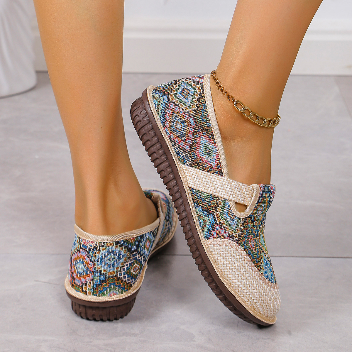 Soft Sole Lightweight Slip On Casual Shoes, Womens Shoes Casual Sneaker, Half Drag Daily Comfy Mules Womens Summer