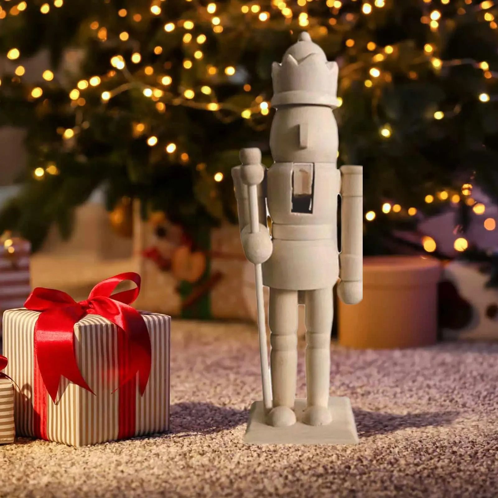Wooden Paintable Nutcracker Craft Set