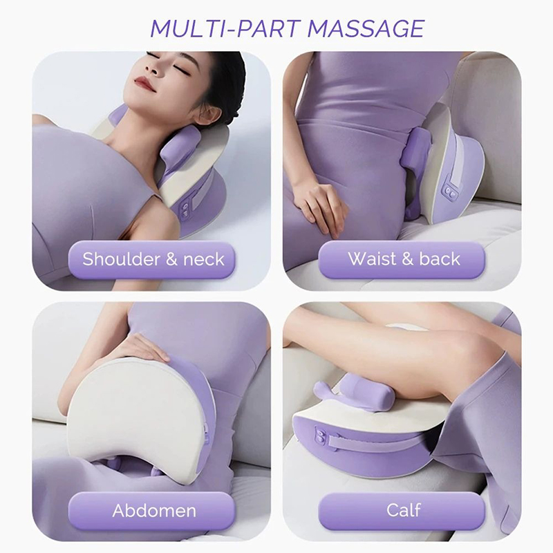 NEW Neck Cervical Massage Pillow Rechargeable, 6D Ergonomic Neck and Shoulder Massager, Knead Waist Leg Trapezius Massag