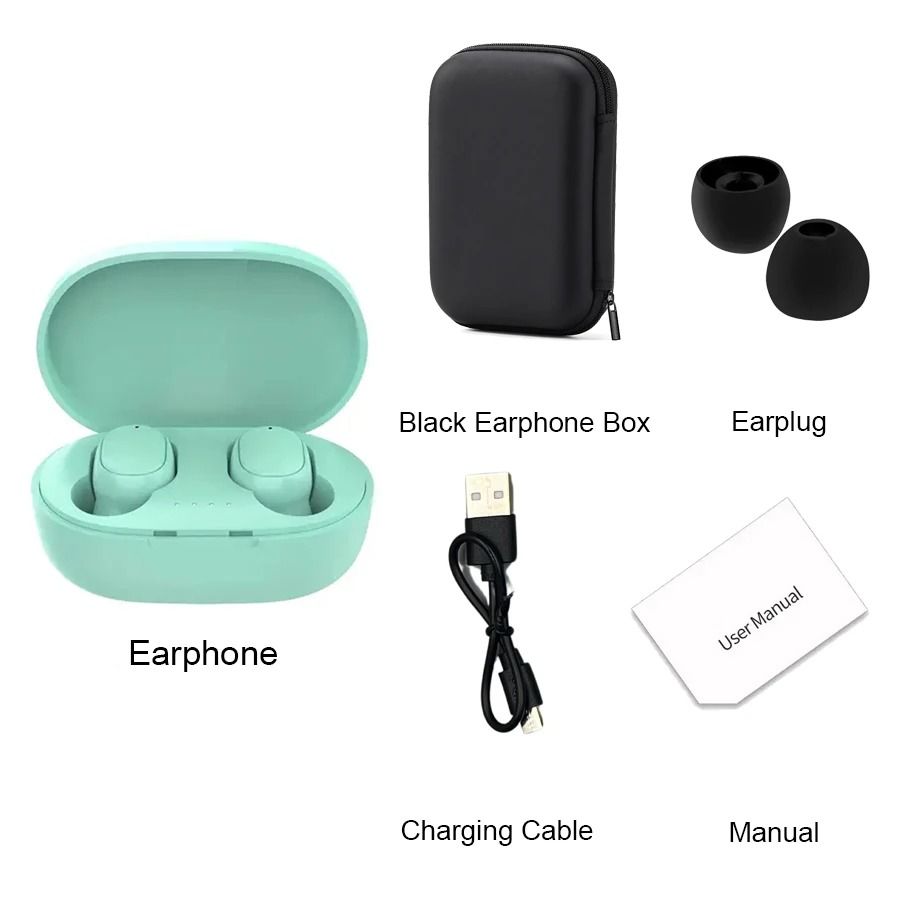 Wireless Bluetooth Earbuds with Noise Cancelling and Charging Case