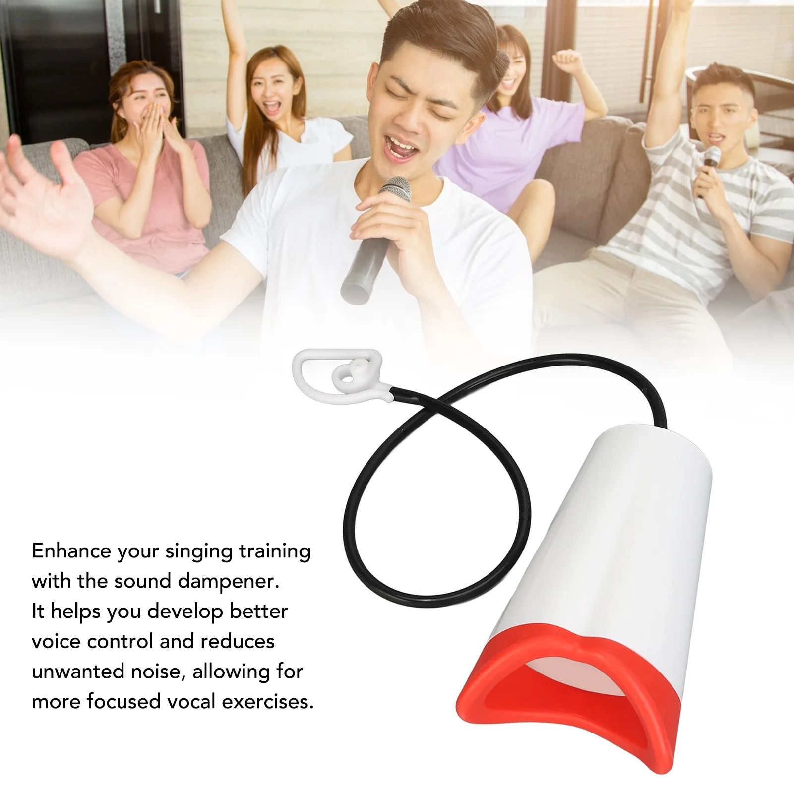 Waterproof Vocal Dampener for Singing Practice and Voice Control