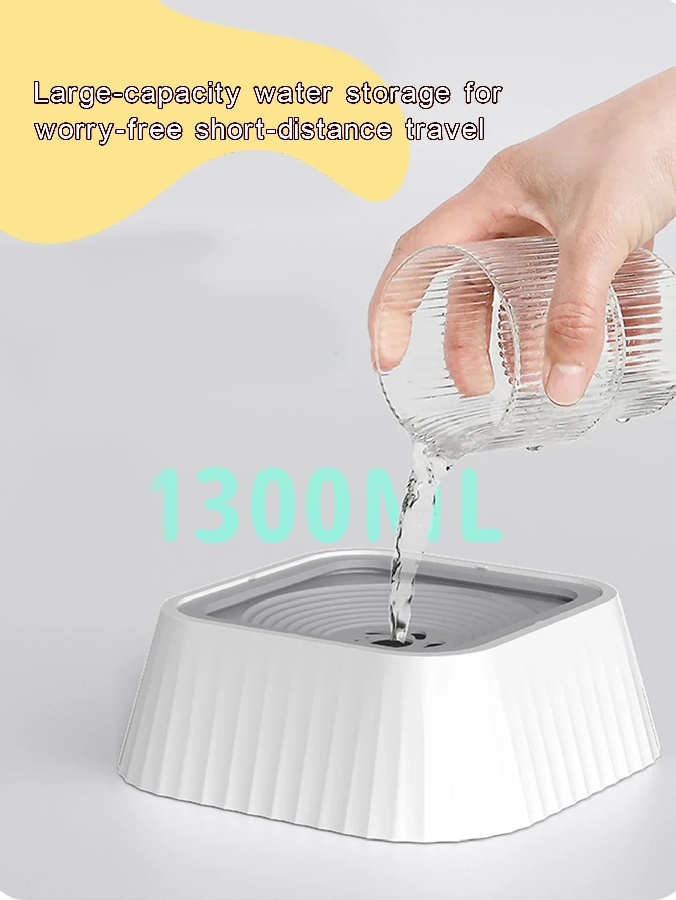 Anti-Splash Floating Pet Water Fountain
