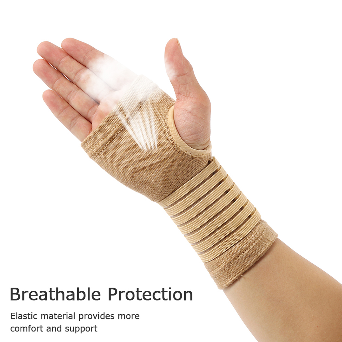 Wrist Support Glove for Sprains & Injuries, Adjustable Thumb & Wrist Support Strap for Sports Recovery