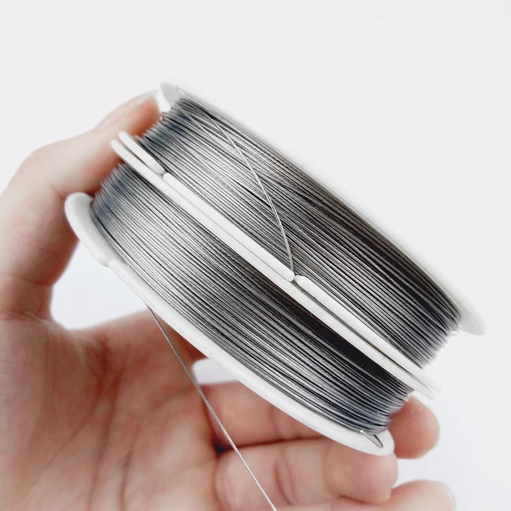 Thin Stainless Steel Beading Wire for Jewelry Making Bracelets and Necklaces