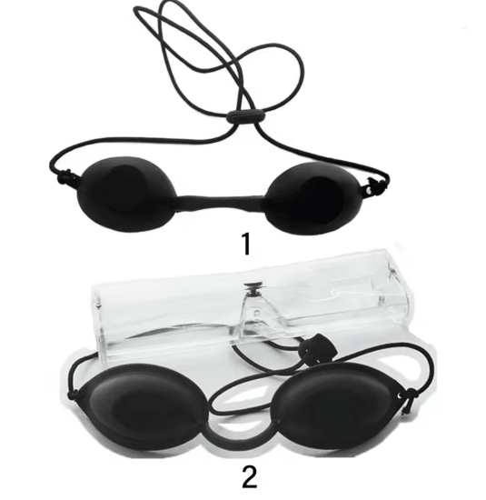 Silicone Laser Protective Eye Mask Light Blocking Tanning Goggles
