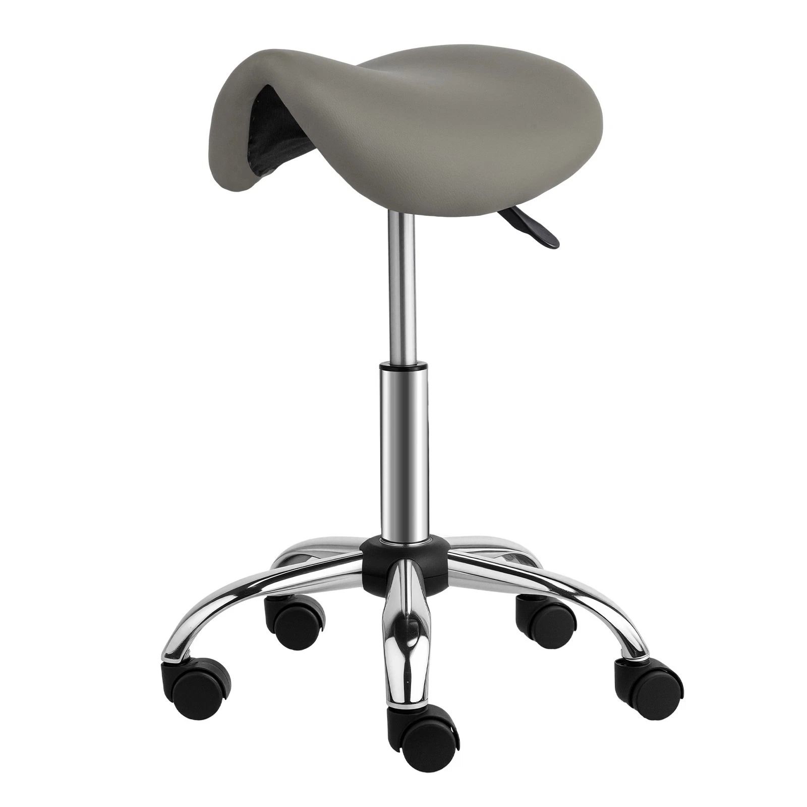 Adjustable Saddle Stool Rolling Chair – Hydraulic Stylist Cutting Stool for Salon & Office Use