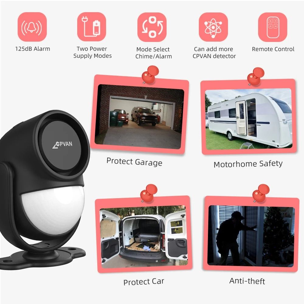 Heavy Duty Stand-Alone PIR Motion Alarm