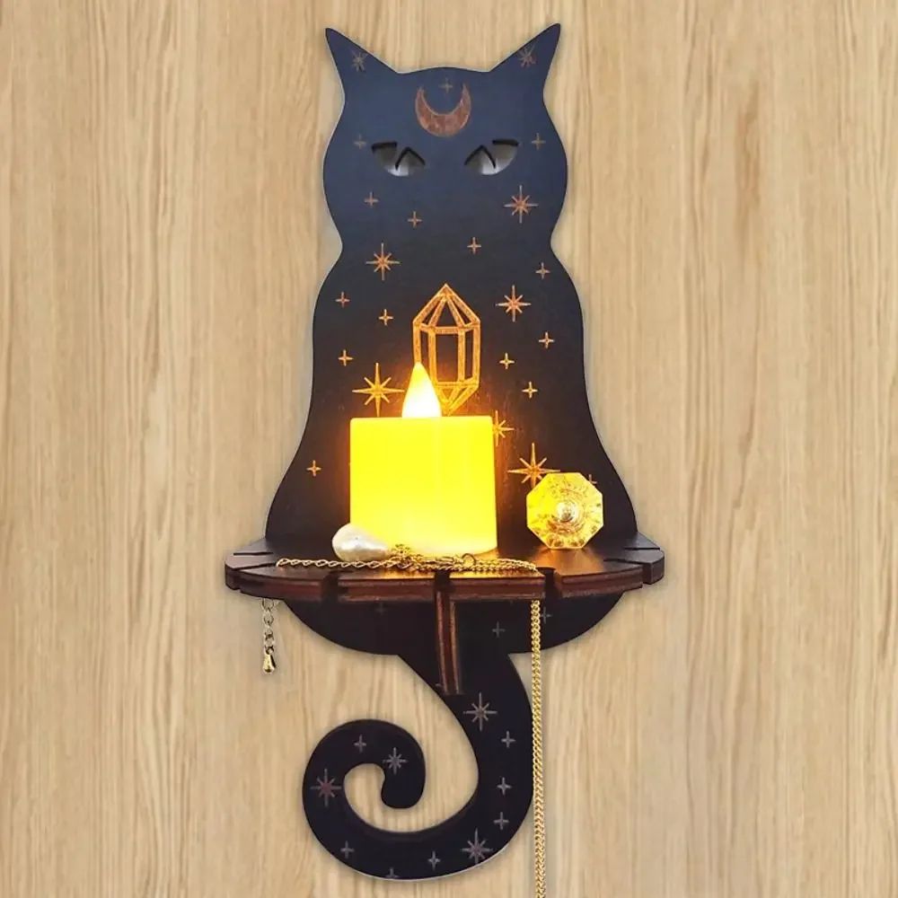 Handcrafted Wooden Wall Display Shelf