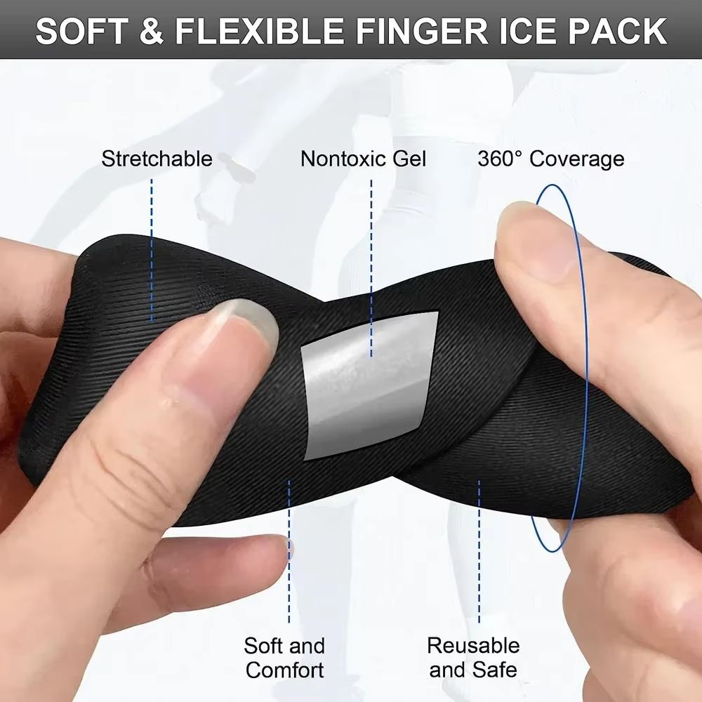 Finger Ice Sleeves – 4PCS Hot & Cold Compression Gel Packs for Finger, Thumb, or Toe Pain Relief and Arthritis Care
