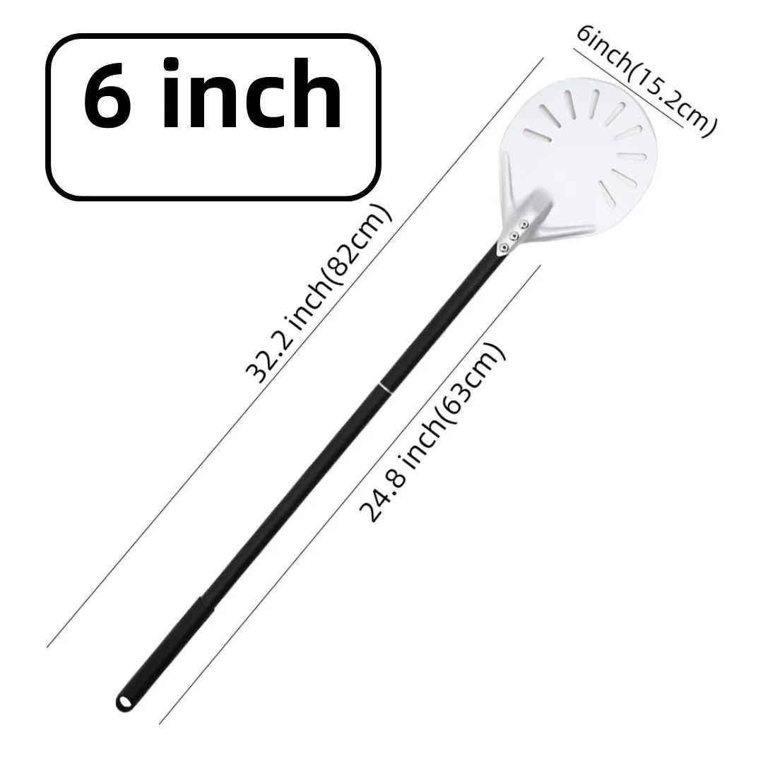 Aluminum Pizza Peel Bread Paddle with Wooden Handle