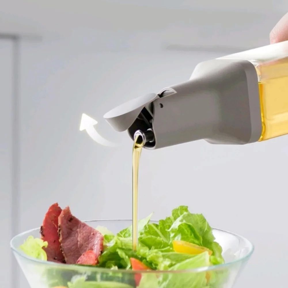 500ml Glass Oil Dispenser Bottle Leak Proof Kitchen Container