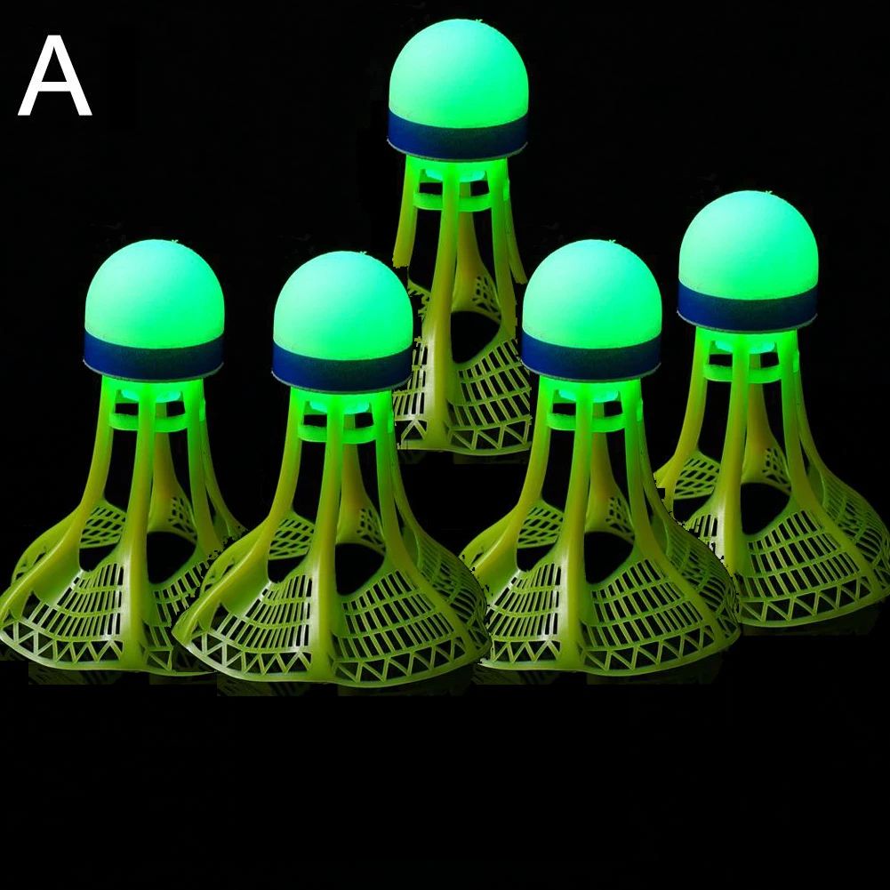 LED Glow Badminton Shuttlecocks Set