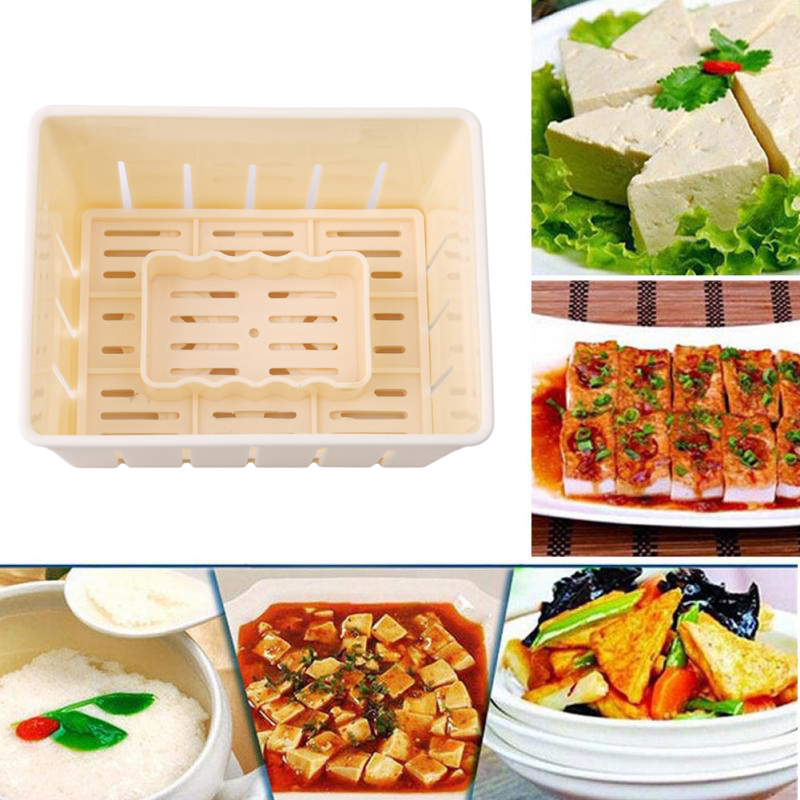 Homemade Mold Plastic Tofu Press Mould Soybean Curd Maker Kitchen Tool