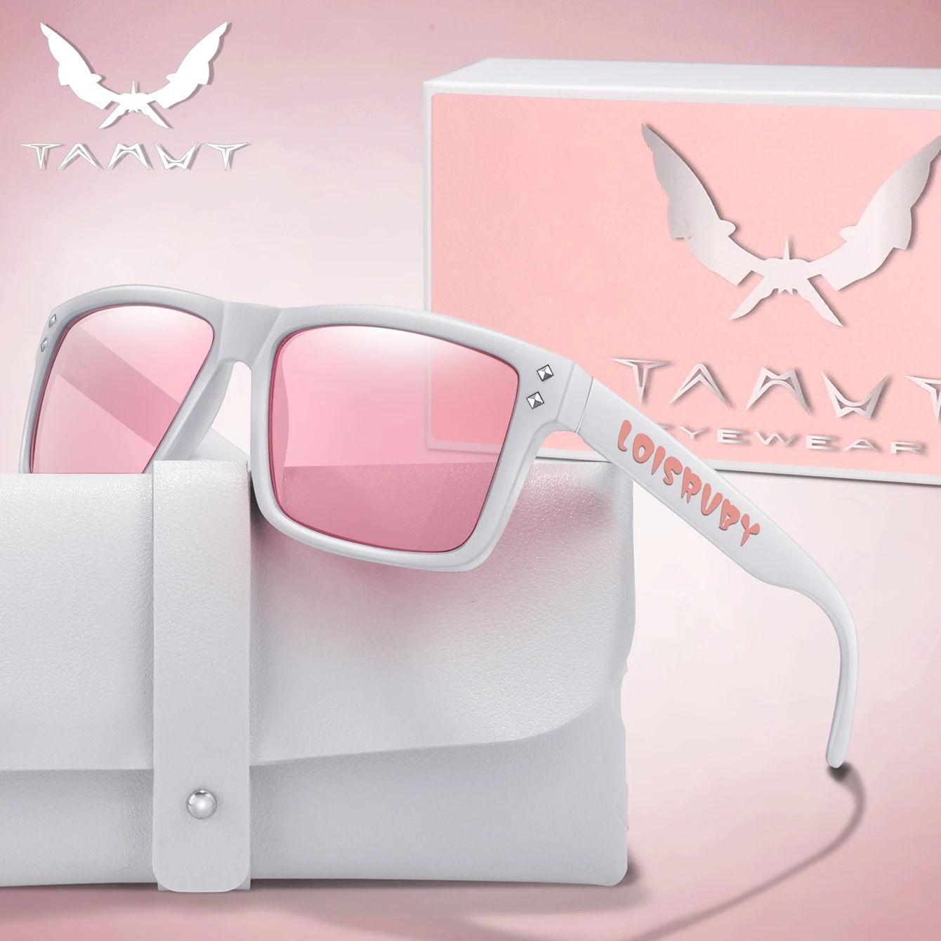 Candy Color Square Sunglasses With UV Protection