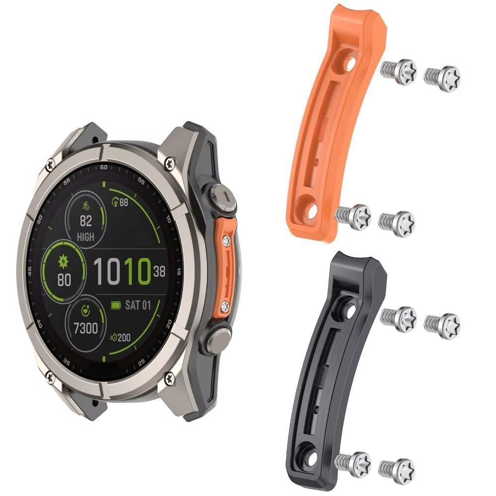 Lightweight Metal Watch Bumper Decorative Anti-Collision Strip for Garmin Fenix 8 / Tactix 8 / Quatix 8 / Fenix 8 Pro