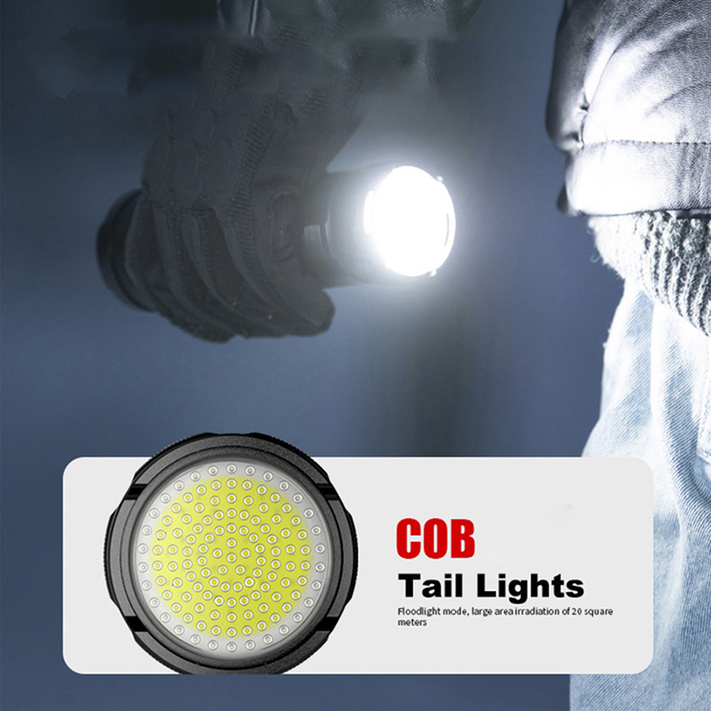 Ultimate Long Range Powerful LED Flashlight Emergency Flashlight with Built in Battery