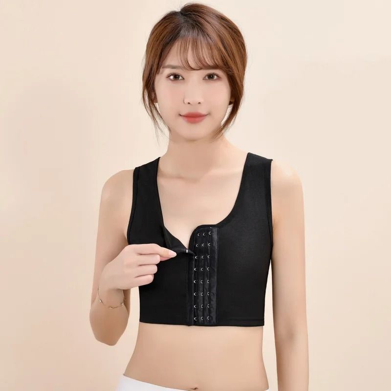 Womens Breathable Chest Binder Wireless Vest Chest Wrap Bandage Tomboy Style Bra
