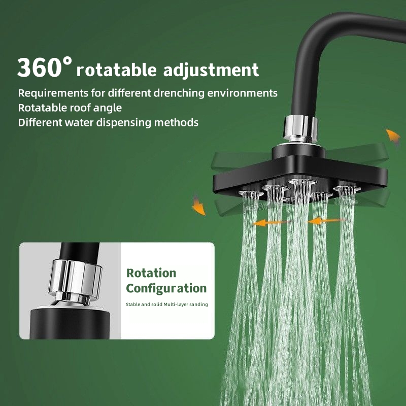 Mini Surround Pressurized Rain Shower Head for Bathroom Large Water Flow Showerhead