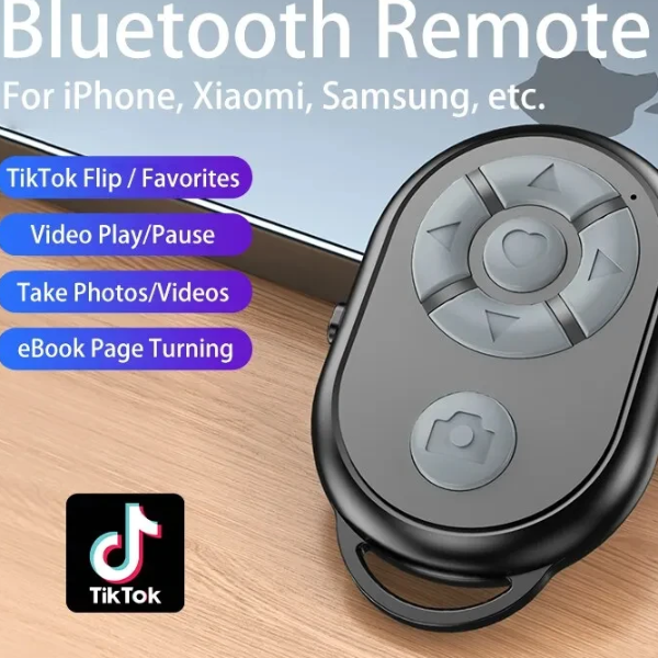 Bluetooth Selfie Stick with Remote Control & Camera Bluetooth Controller