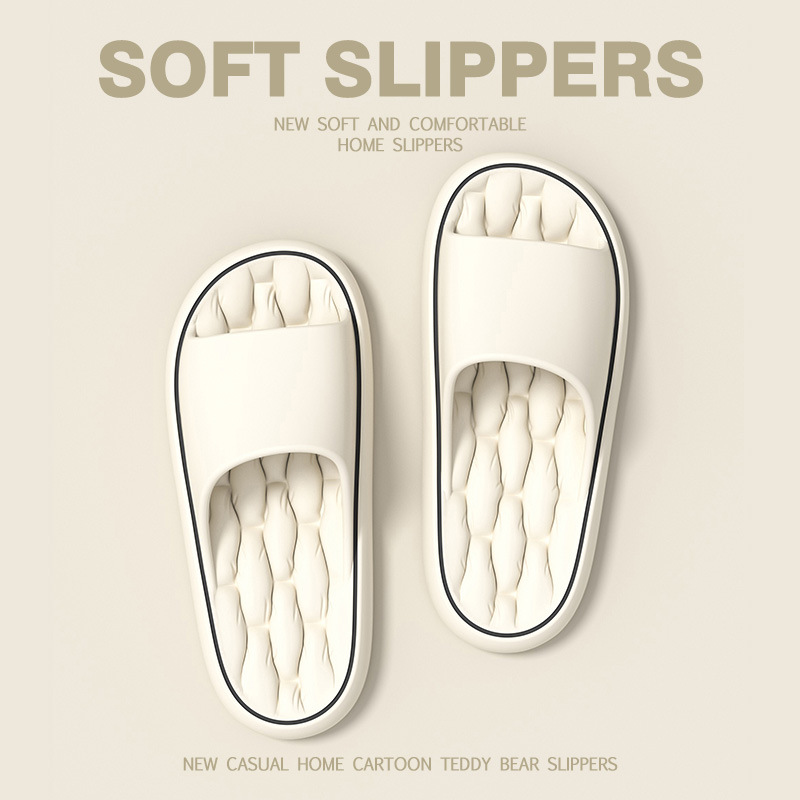 Super Light Soft EVA Slippers, Colorful Simple Fashion Slides for Indoor & Bathroom Use