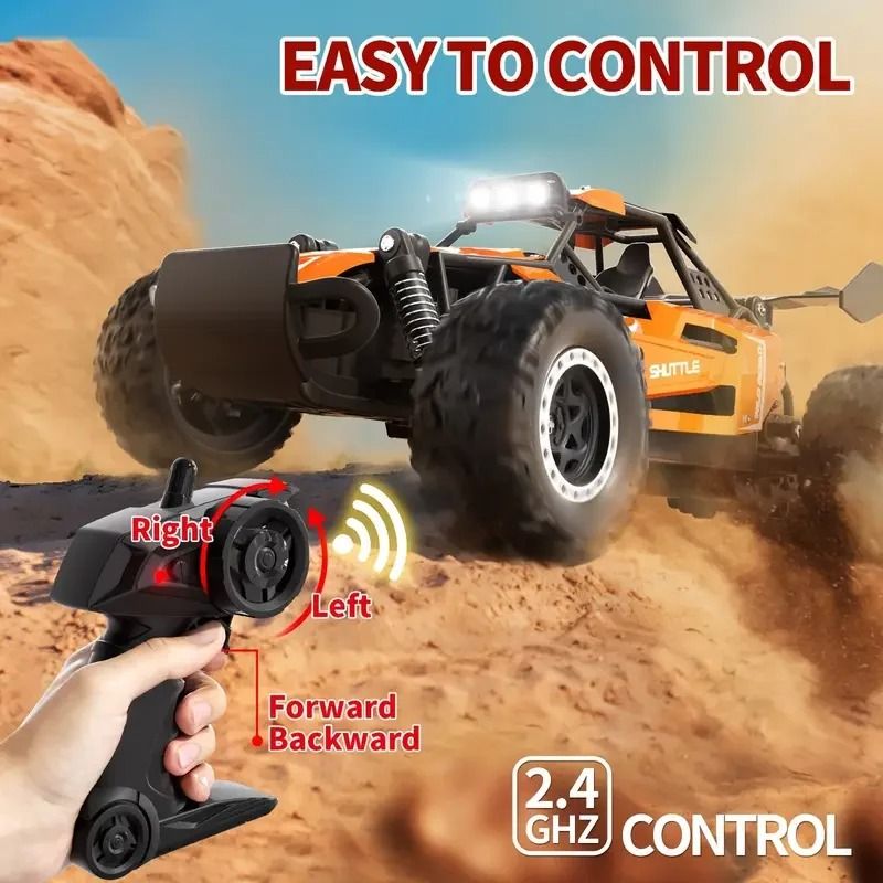 Remote Control Off Road Car with LED Lights and High Speed Performance