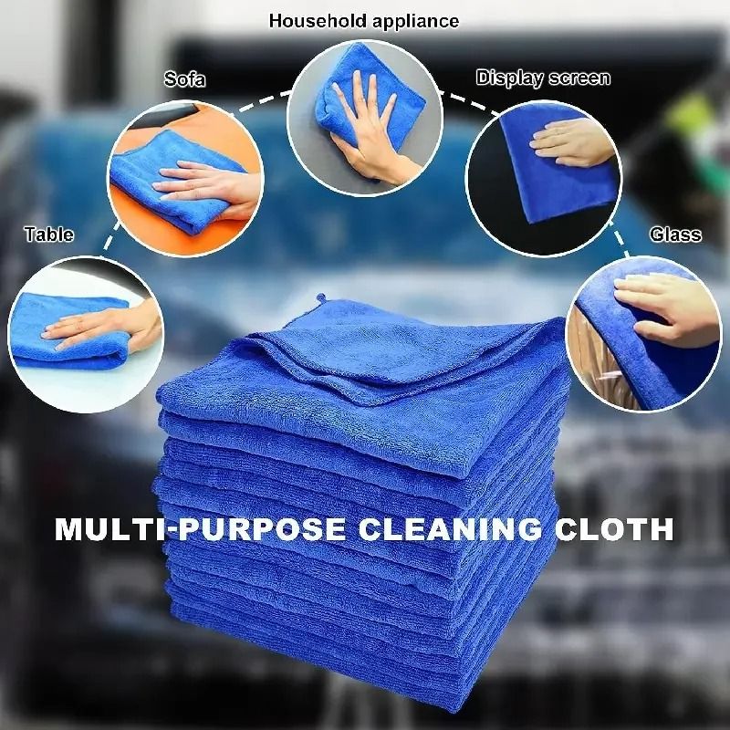 Industrial Standard 10-Pack Microfiber Car Wash and Polishing Towels