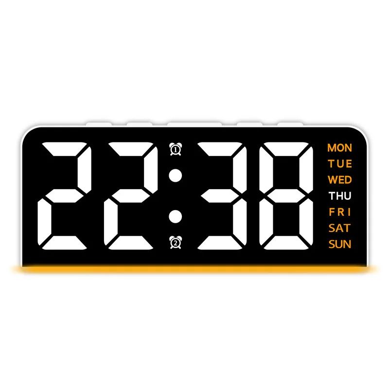 Digital LED Alarm Clock – Modern Desktop Clock with Temperature Display, Snooze & Night Light