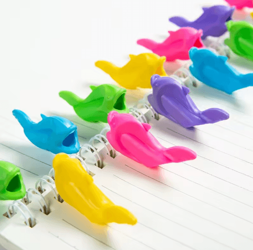 Kids Silicone Pencil Grip Set (10PCS) – Ergonomic Writing Aid for Handwriting Training