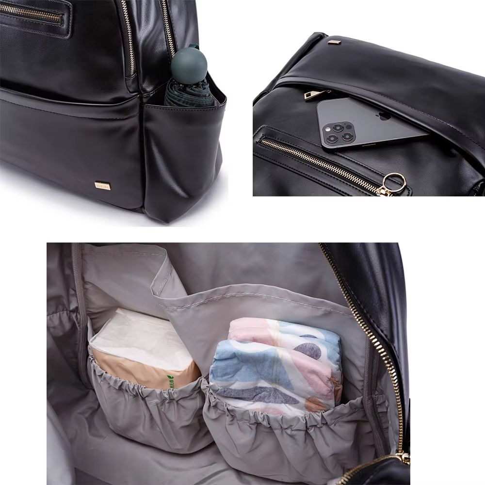 Soboba Waterproof Large Capacity Diaper Backpack with Pacifier Pouch