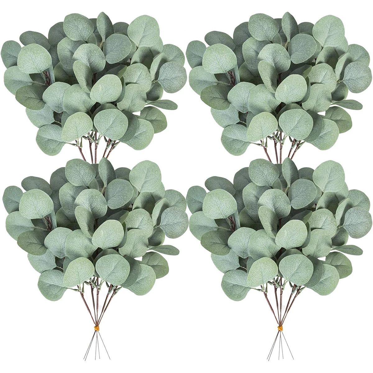 Artificial Eucalyptus Stems Set of 10 for Vase Decor, Wedding Greenery and DIY Floral Decor