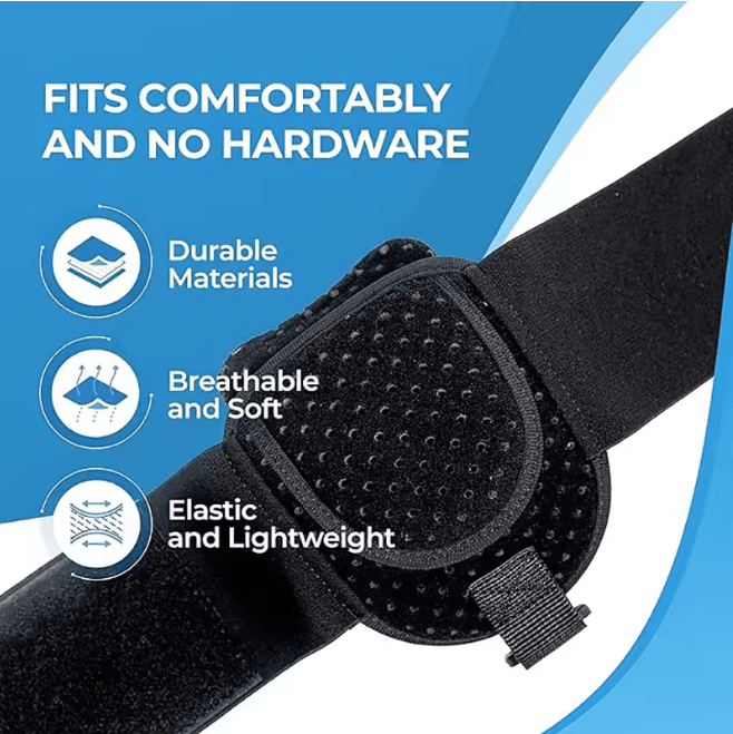 Adjustable Groin Support Belt with Compression Pads for Men and Women