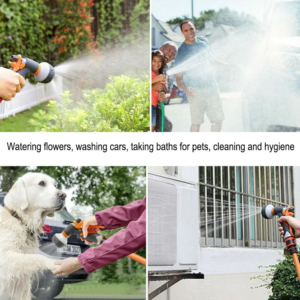 8-Mode High-Pressure Garden Watering Gun – Adjustable Irrigation Sprayer