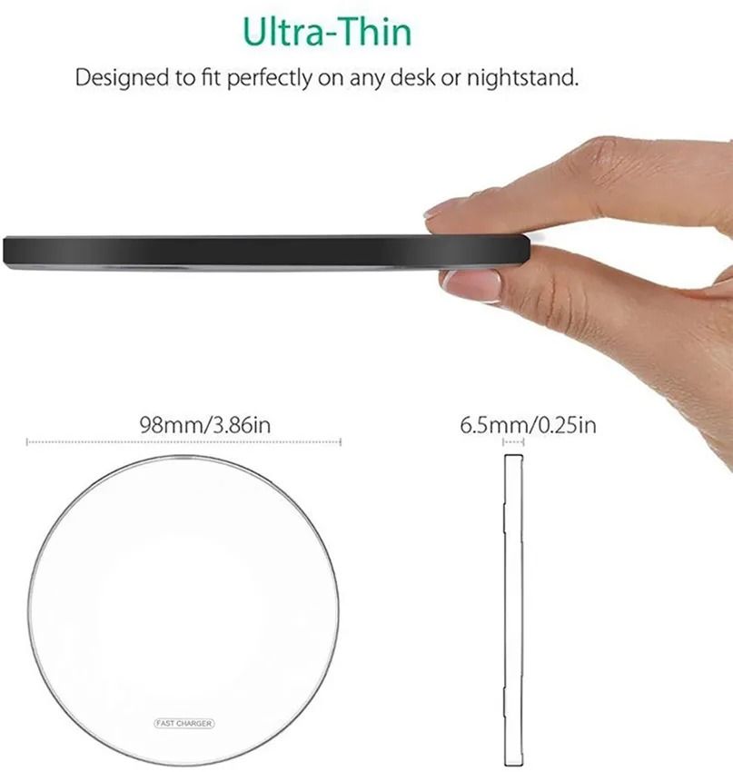 100W Wireless Charger Pad Stand Fast Charging Dock Station
