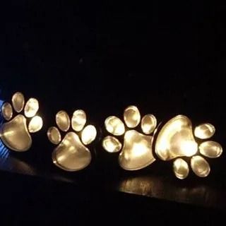 Solar Paw Print Landscape Lights | IP65 Waterproof LED Stone Imitation Garden & Yard Lamps