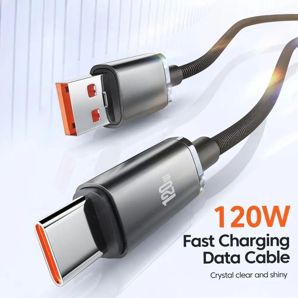 6A 120W High-Fidelity USB-C Super Fast Charging and Data Sync Cord