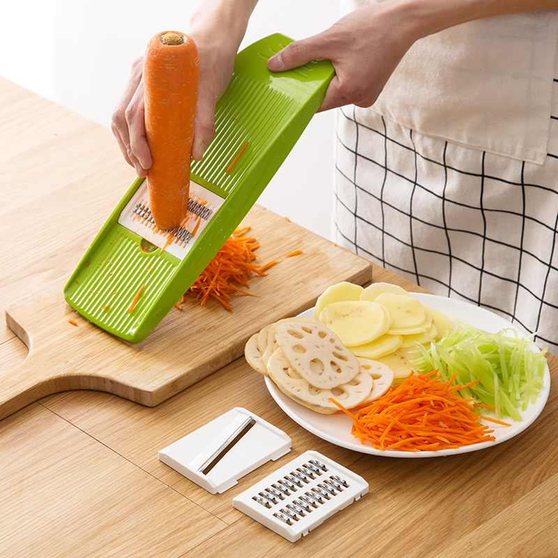 Stainless Steel Mandoline Slicer with Blades Julienne Cutter for Potato Carrot Vegetables