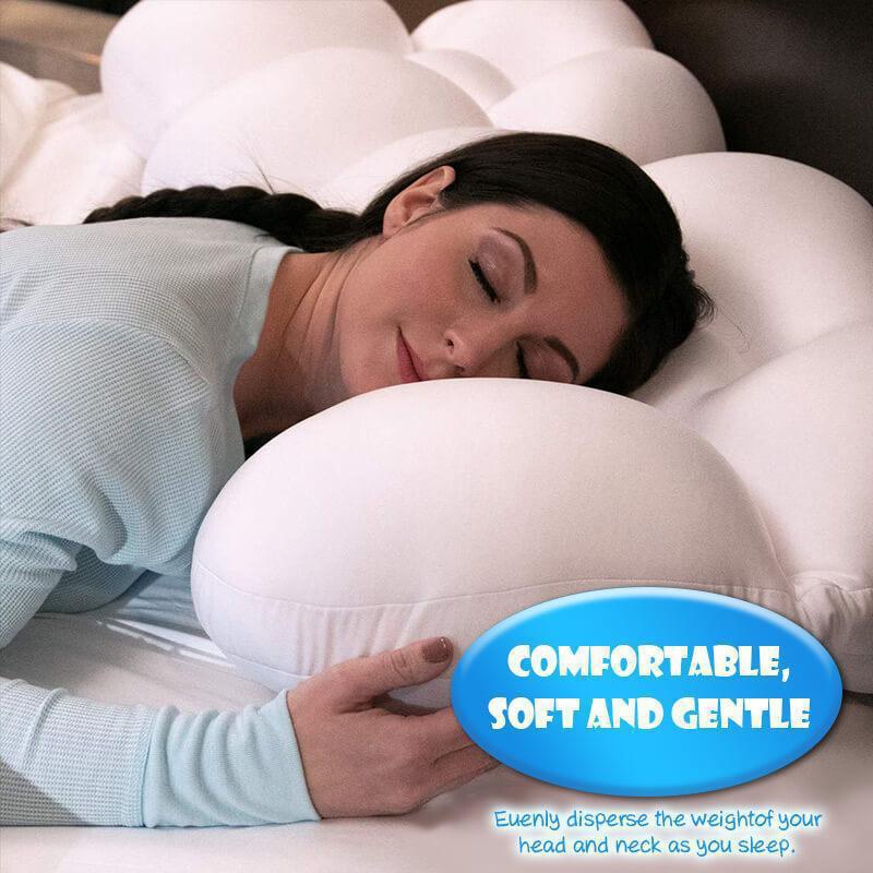 All-round Egg Shaped Cloud Pillow, Soft Bed Pillow for Nursing, 3D Ergonomic Sleeping Memory Foam, Ergonomic Pillow
