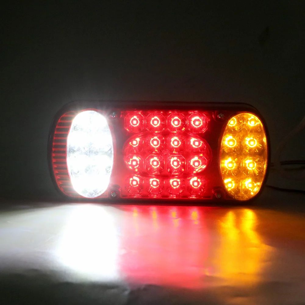 Heavy-Duty LED Trailer Tail Light Kit – 12V/24V Waterproof Truck Brake & Turn Signal Lights