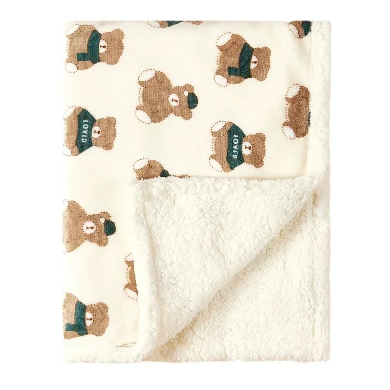 Winter Baby Swaddle Wrap Flannel Fleece Blanket