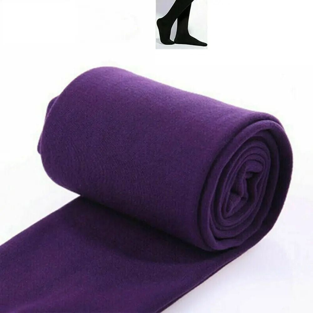 Womens Thermal Fleece Pantyhose Warm Fleece Lined Tights Winter Full Foot Leggings