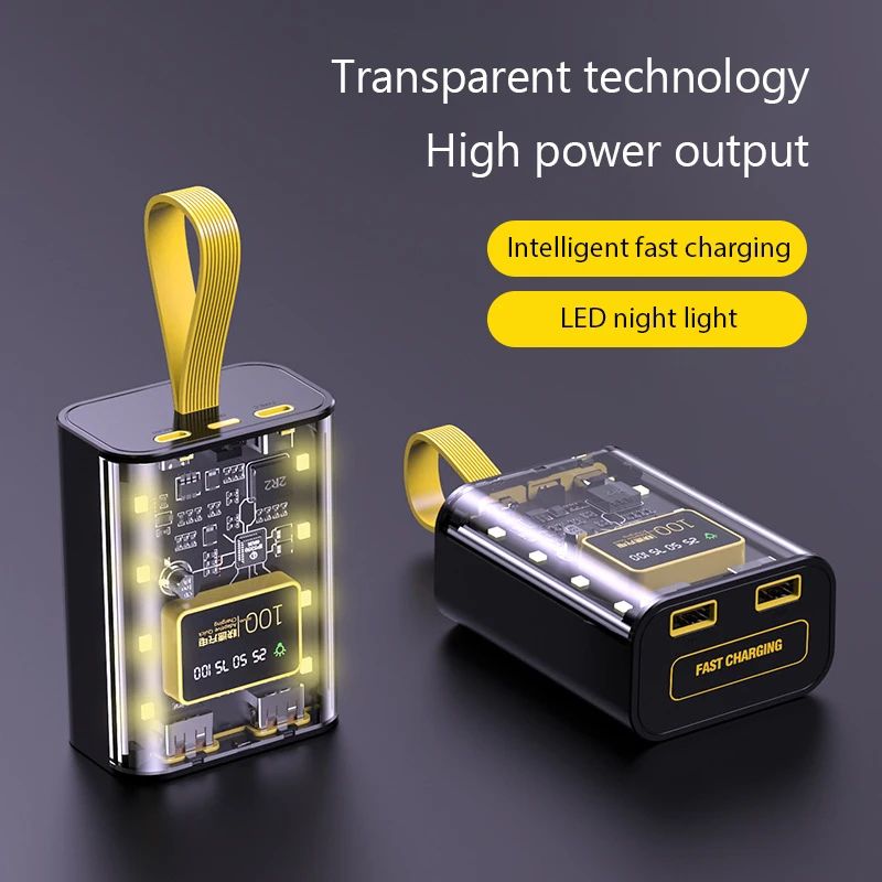 DIY 3x18650 Power Bank Case with Dual USB Fast Charge & LED Light