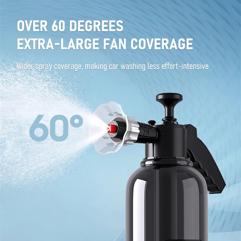 Handheld Foam Sprayer High Pressure Pump Transparent Car Wash Cleaning Tool