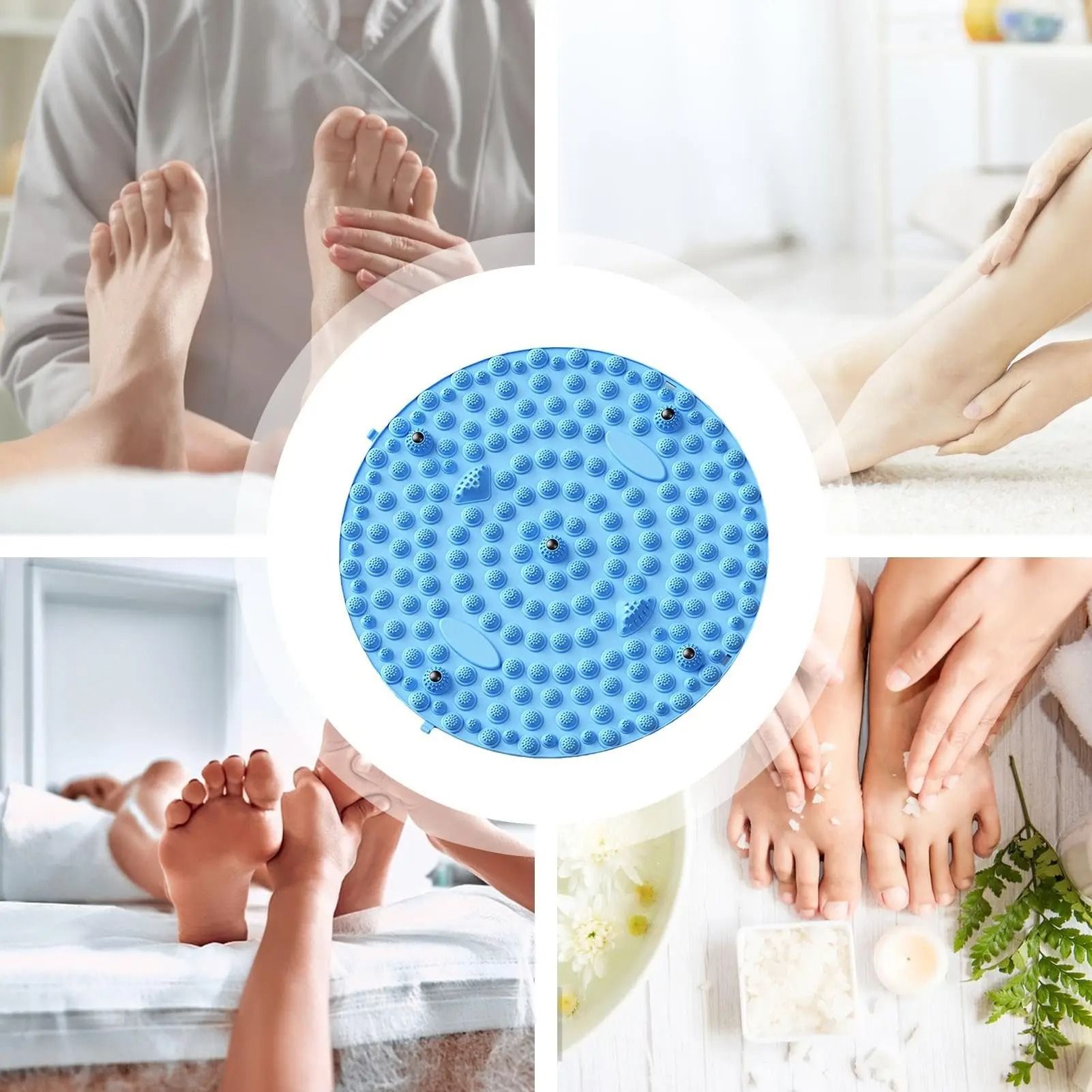Magnetic Foot Massage Pad Acupressure Yoga Mat for Muscle Relaxation and Feet Care