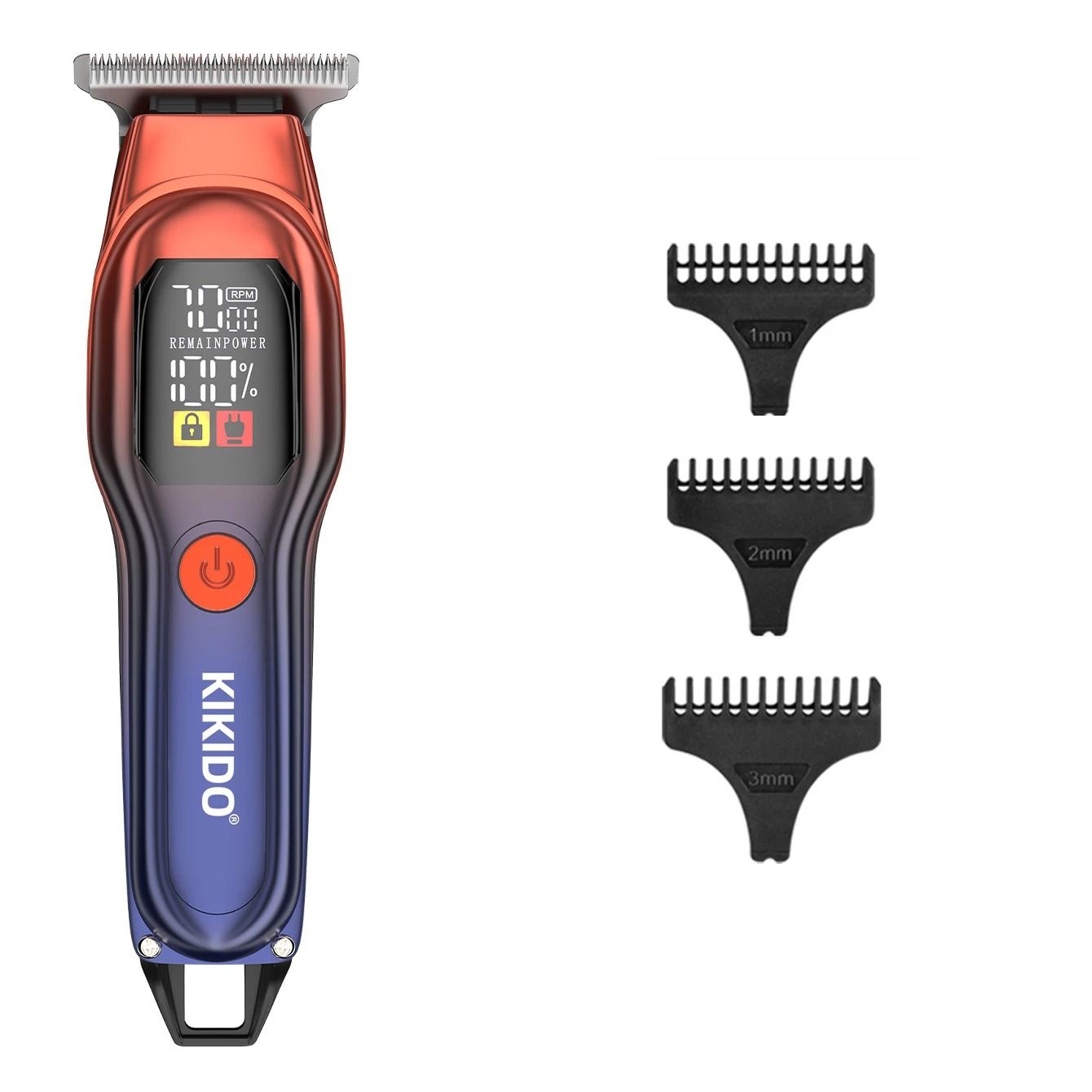 Rechargeable Stainless Steel Hair Clipper with Precision Blades