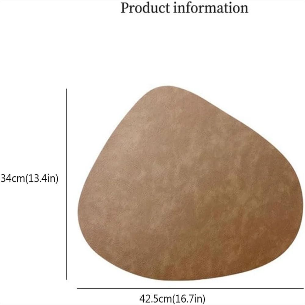 Premium PU Leather Placemats & Coffee Coasters – Waterproof & Heat-Resistant Table Mats
