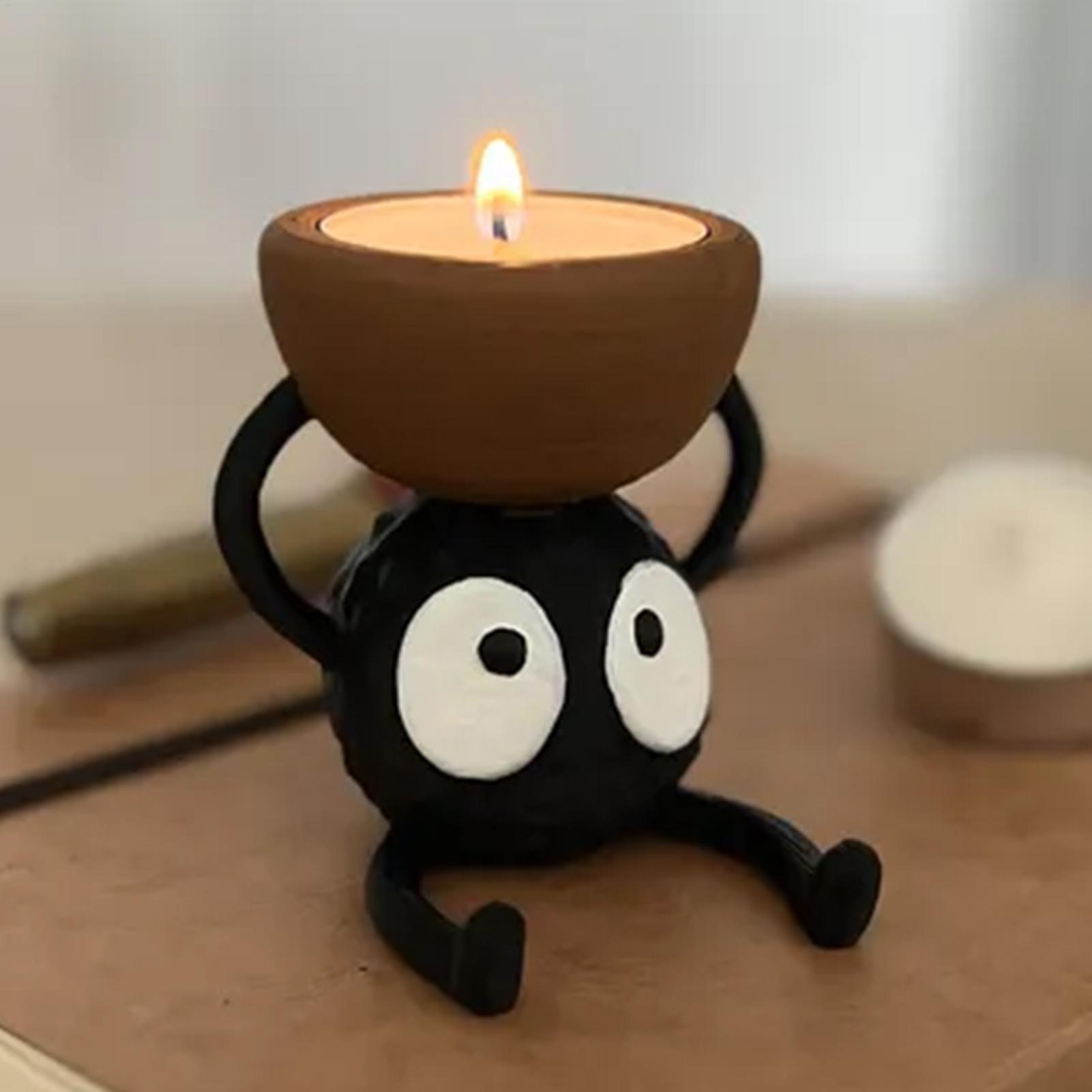 Briquette Style tea light candle holder Decorative modern candle holder for Cozy Home Decor