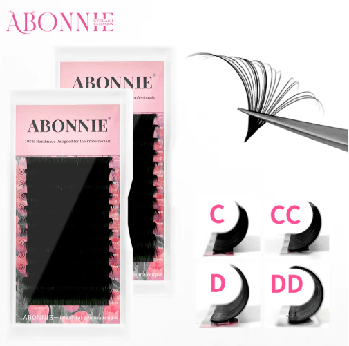 Abonnie Super Soft Blooming Lash Extensions – Easy Fan Mega Volume (8–25mm)