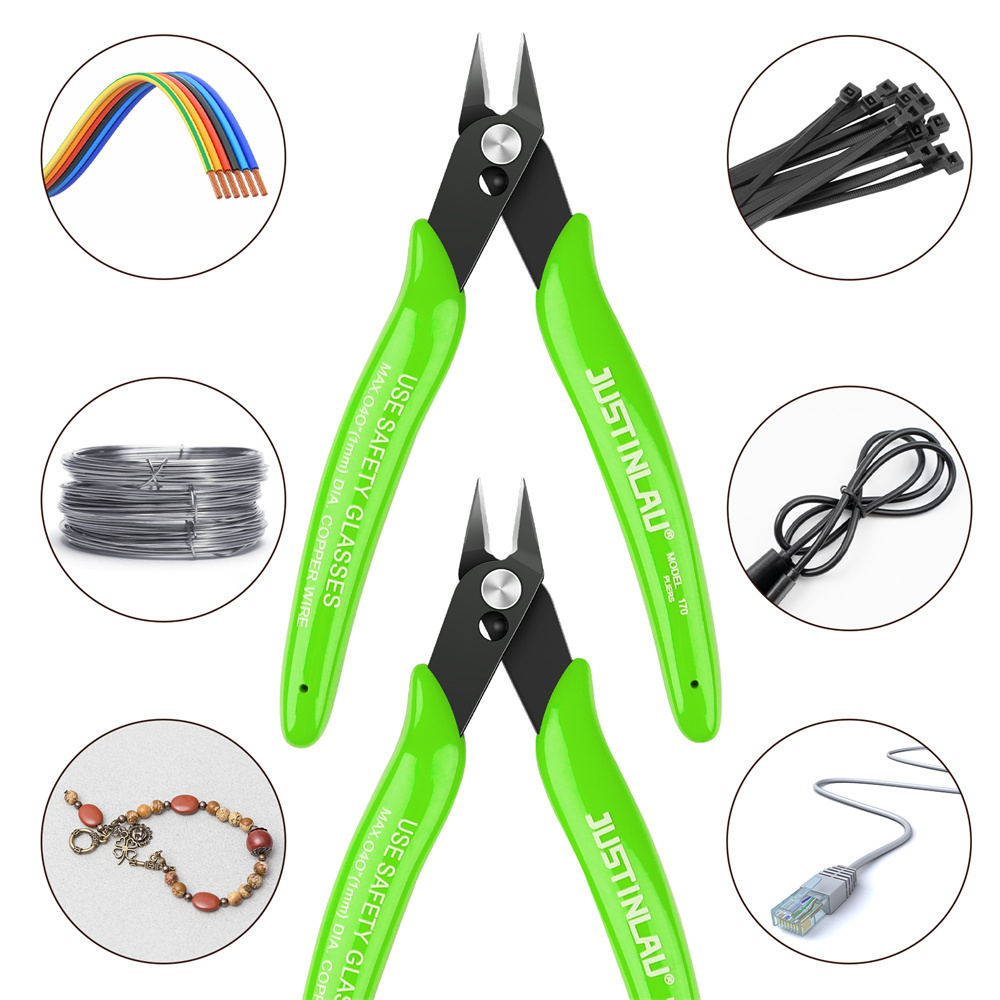 Universal Multi-Functional Pliers Carbon Steel Electrical Wire Cable Cutter, Side Snips, Flush Nipper Hand Tool