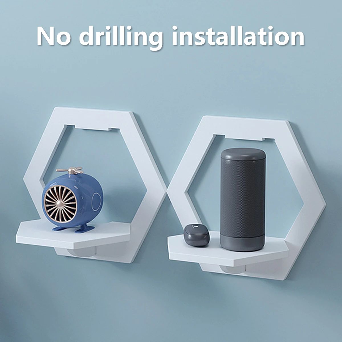 Hexagon Wall Shelf Display Set